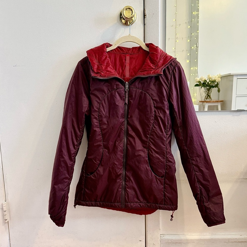 Lululemon Double sided Burgundy Sports Jacket